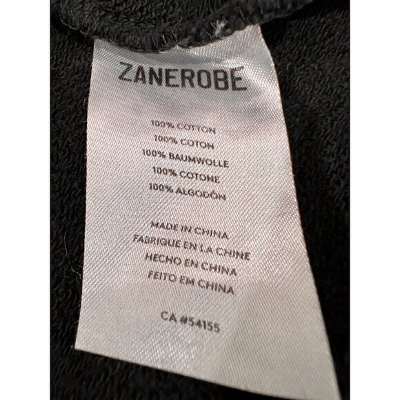 NWT ZANEROBE ZANE Size L RUGGER HOOD SWEAT BLACK MSRP $99.95 - Picture 11 of 12